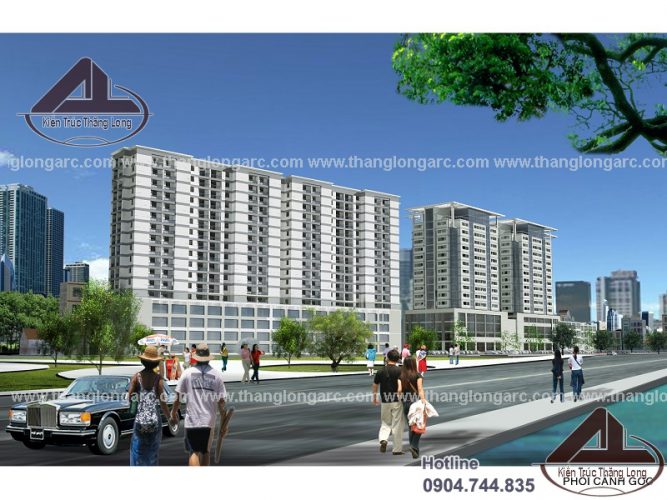 To hop can ho chung cu, trung tam thuong mai, van phong cho thue Lang Ha