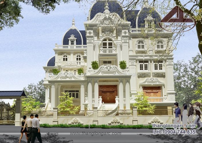 biệt thự cổ điển do Kts Thăng Long thiết kế